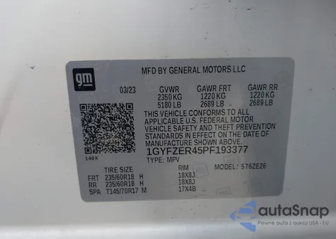 2023 Cadillac Xt4 Fwd Sport from USA, damaged, VIN 1GYFZER45PF193377